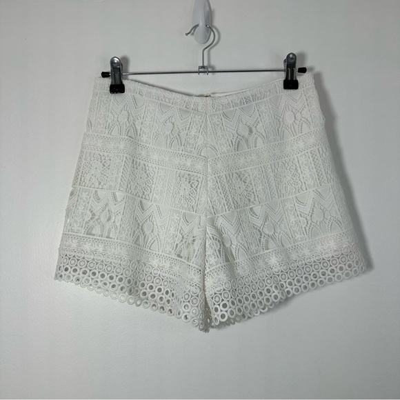 Alexis Pants - Alexis Women’s White Lace Micro Shorts Size XS